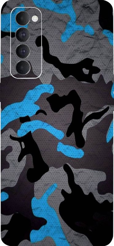 CLAXA Cam_Blue for Oppo Renu 4Pro Back Skin Guard, Cam_Blue Mobile Skin  (Cam_Blue Skin With Super matte finish,.,)