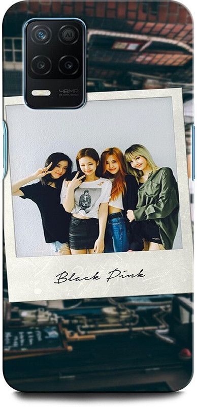ORBIQE Back Cover for Realme 8 5G LISA, JENNIE, ROSE, JISOO, BLACK PINK FRAME  (Multicolor, Hard Case, Pack of: 1)