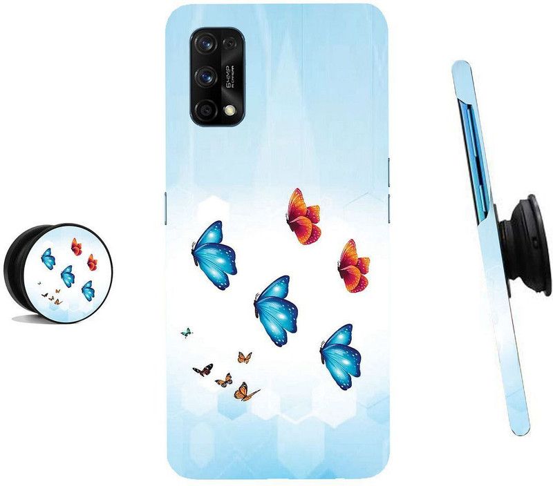 SPBR Back Cover for Realme 7 Pro  (Blue, Orange)
