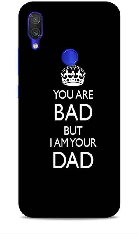 CRAFTARA Back Cover for Xiaomi Redmi Note 7 Pro  (Black, White, Hard Case)