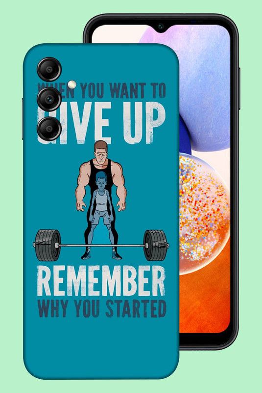 WeCre8 Skin's Samsung Galaxy A14 5G Mobile Skin  (Never Giveup Multicolor Mobile Skin)