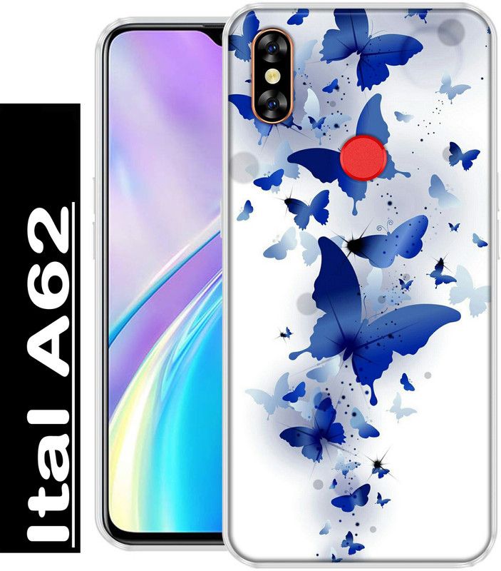 INDIALAND Back Cover for Itel A62  (Multicolor, Grip Case, Silicon, Pack of: 1)