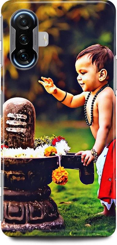 play fast Back Cover for POCO F3 GT SHIV, SHIVJI, MAHADEV, MAHAKAL, SHIVLING  (Yellow, Hard Case, Pack of: 1)