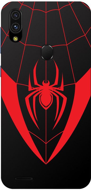 REALKING Back Cover for Lenovo A7  (Black, Red, Grip Case, Silicon, Pack of: 1)
