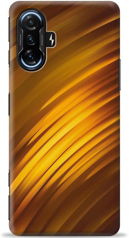 Swagr Back Cover for Poco F3 GT  (Gold, Shock Proof, Pack of: 1)