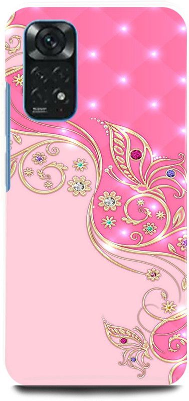 play fast Back Cover for Redmi Note 11 PINK, RANGOLI, ART, DESIGN, SHAPE  (Pink, Hard Case, Pack of: 1)