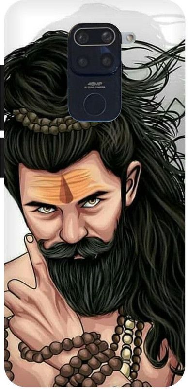 PICHKU Back Cover for REDMI NOTE 9-M2003J15SC-SHIV,JI,SHIVA,SHAMBHU,MAHAKAL,BHOLENATH,TRISHOOL,OM,AGHORI,KEDARNATH  (Brown, Hard Case, Pack of: 1)