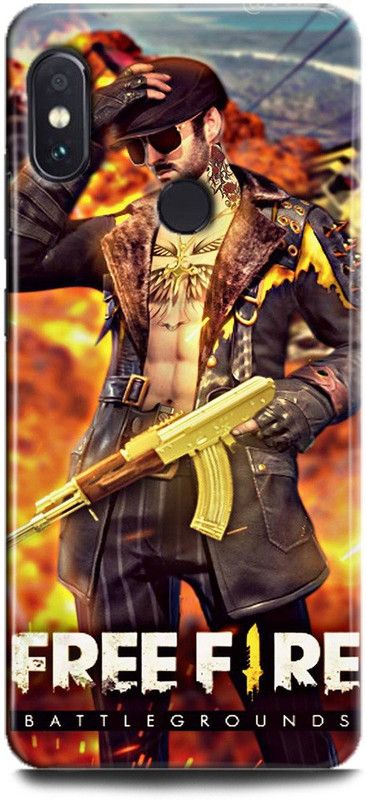 FIKORA Back Cover for Redmi Note 6 Pro/MZB6882IN/MZB6883IN FREE FIRE PRINTED  (Multicolor, Hard Case, Pack of: 1)