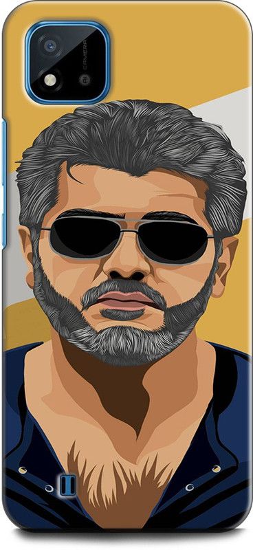 INDICRAFT Back Cover for Realme C11 2021, RMX3231 AJIT KUMAR, STYLISH STAR, TAMIL STAR, SOUTH STAR  (Multicolor, Dual Protection, Pack of: 1)