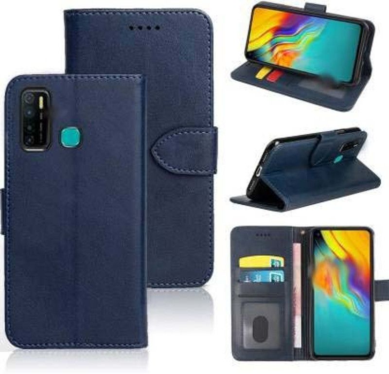 Chaseit Flip Cover for Infinix Hot 9  (Blue, Camera Bump Protector, Pack of: 1)