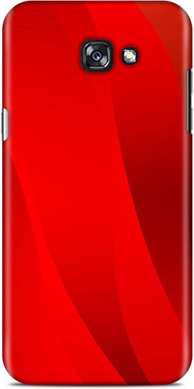 Sankee Back Cover for Samsung Galaxy A7-2017  (Red, Hard Case)