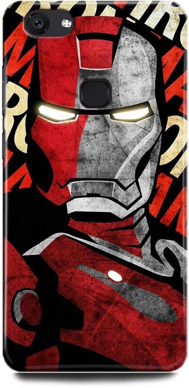 play fast Back Cover for Vivo V7/1718 IRON MAN PRINTED  (Multicolor, Hard Case, Pack of: 1)