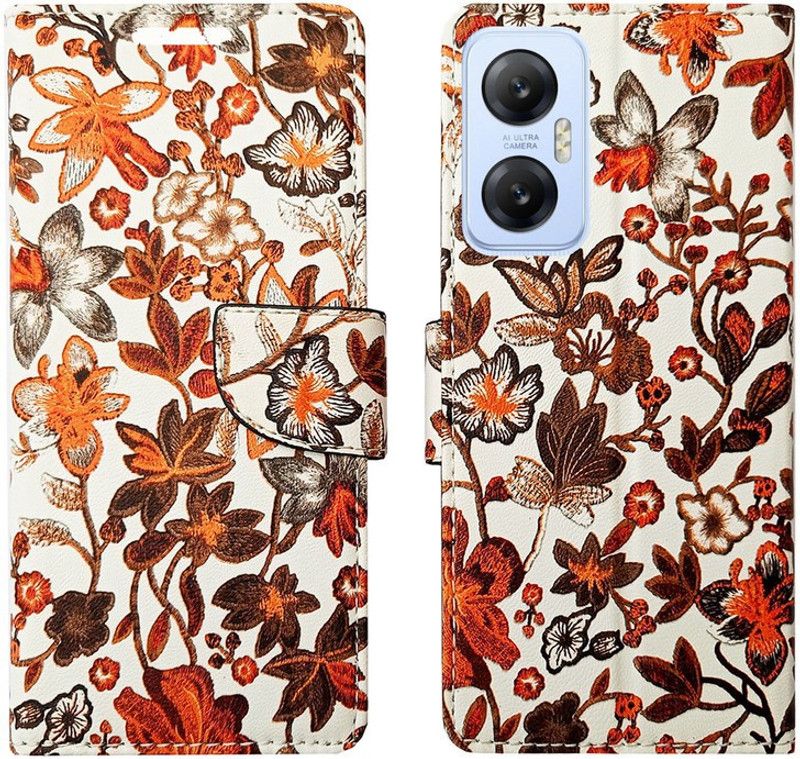 Dhar Flips Flip Cover for Infinix Hot 20 5G  (Orange, Magnetic Case, Pack of: 1)