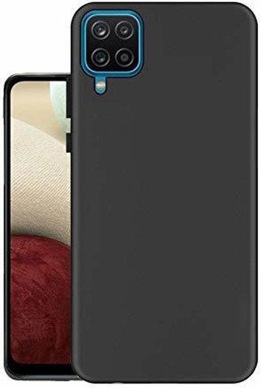 ZATX Back Cover for Samsung Galaxy M12  (Black, Flexible, Pack of: 1)