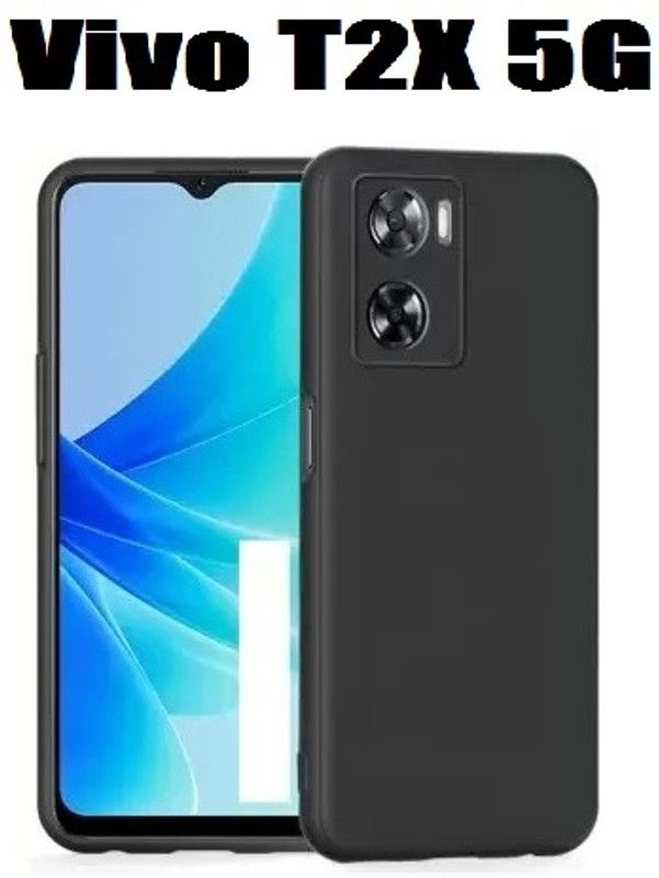 DSCASE Back Cover for Vivo T2X 5G, Vivo T2X, (CA)  (Black, Shock Proof, Pack of: 1)