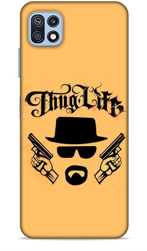 Keviv Back Cover for Samsung Galaxy F42 5G, Samsung Galaxy A22 5G  (Beige, Black, Hard Case)