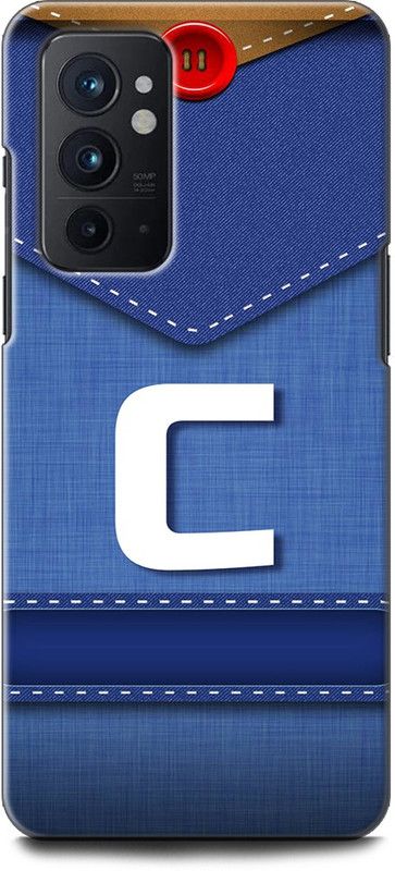 WallCraft Back Cover for OnePlus 9RT 5G C LETTER, C NAME, BLUE, JEANS, C ALPHABET, ALPHABET  (Multicolor, Dual Protection, Pack of: 1)