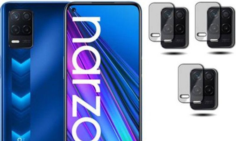 DAFFIN Back Camera Lens Glass Protector for REALME NARZO 30 5G, CAMERA LENS PROTECTOR  (Pack of: 3)