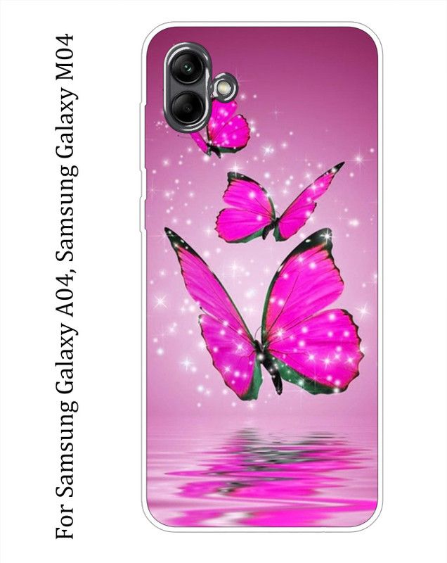 BeauCase Back Cover for Samsung Galaxy A04,Samsung Galaxy M04  (Pink, Silicon, Pack of: 1)