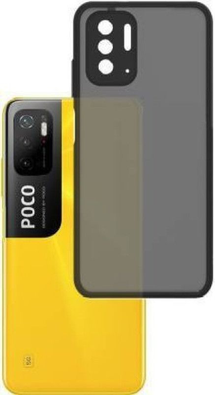 Mobtech Back Cover for POCO M3 PRO(5G)  (Black, Pack of: 1)