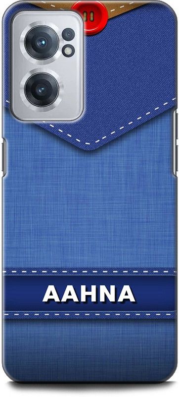 WallCraft Back Cover for OnePlus Nord CE 2 5G AAHNA NAME, A, LETTER, BLUE, JEANS, ALPHABET, DESIGN  (Multicolor, Dual Protection, Pack of: 1)
