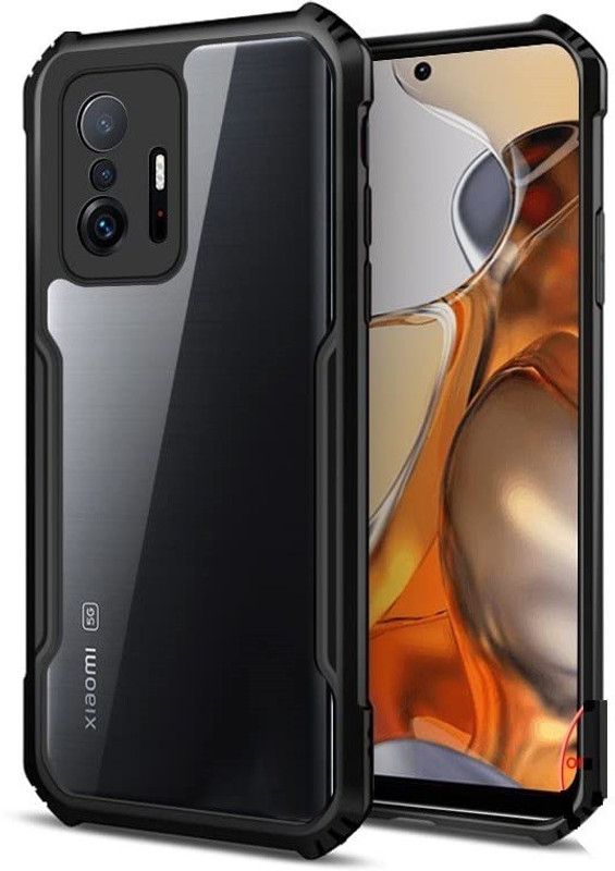 S-Hardline Back Cover for Xiaomi Mi 11T, Buffed corners to protect from shocks and dents  (Transparent)