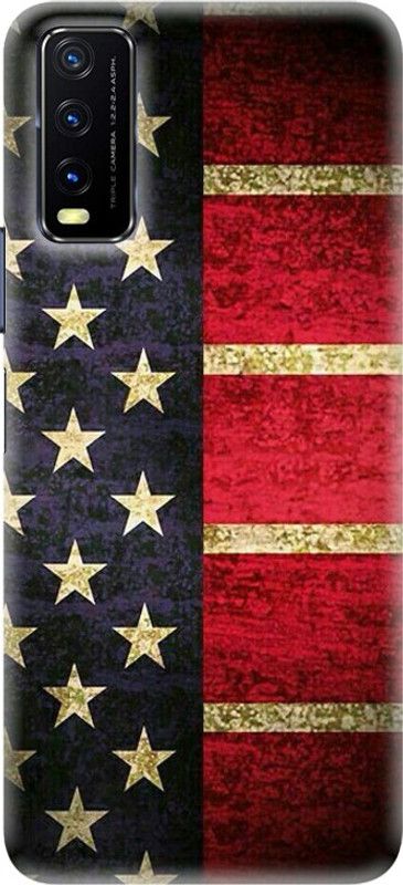 PNBEE Back Cover for vivo Y30G, V2066BA - Flag Print  (Multicolor, Hard Case, Pack of: 1)