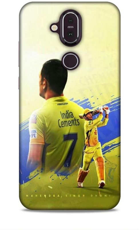 MAPPLE Back Cover for Nokia 8.1  (Black, Hard Case)