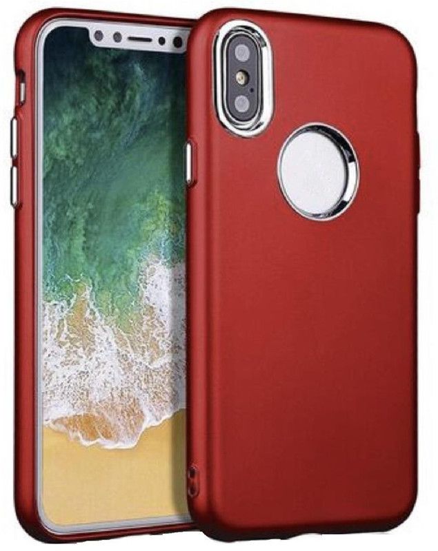 AUTOCASE Back Cover for Apple iPhone 10  (Red, Grip Case, Pack of: 1)