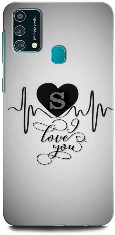 ORBIQE Back Cover for Samsung Galaxy F41 S LOVE, S LETTER, S ALPHABET, DESIGN  (Multicolor, Hard Case, Pack of: 1)