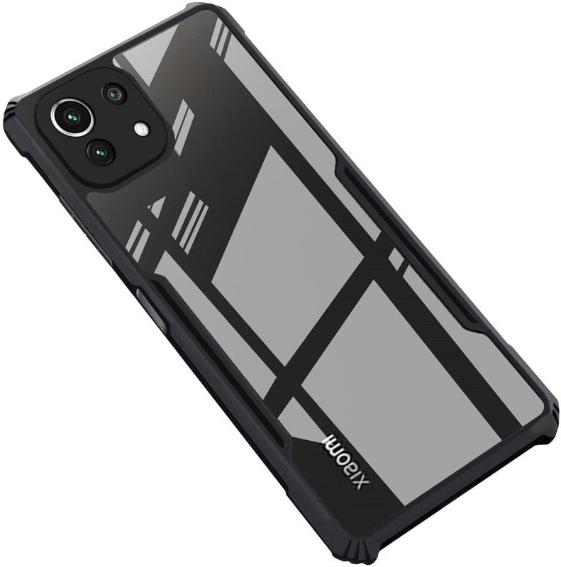 S-Hardline Back Cover for Xiaomi Mi 11 Lite, pocket-friendly Slim profile  (Transparent)