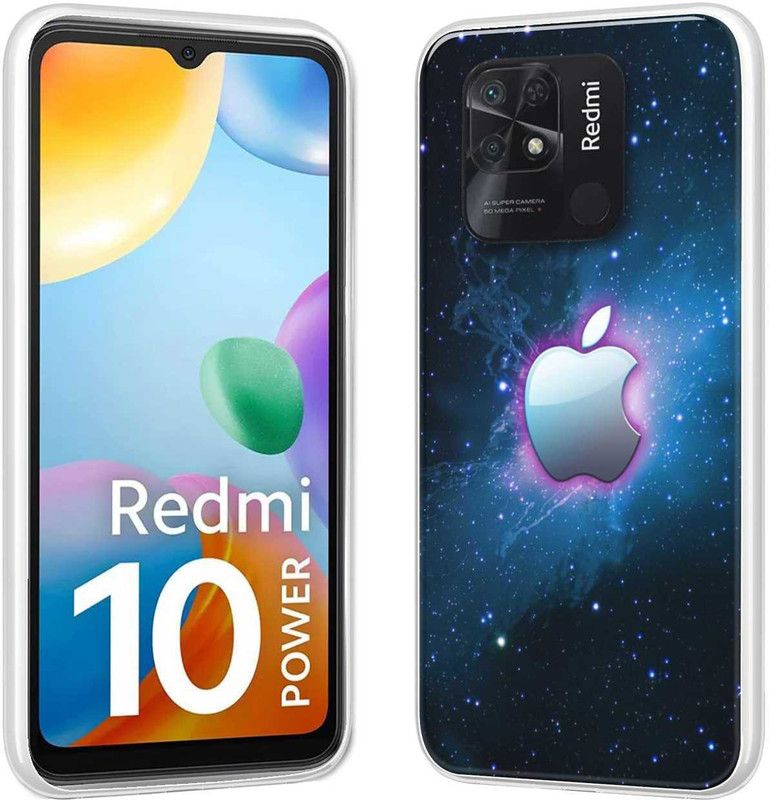 Vascase Back Cover for Redmi 10 Power  (Multicolor, Dual Protection, Silicon, Pack of: 1)