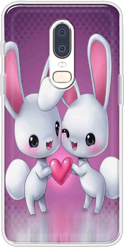 IKC STORE Back Cover for OnePlus 6  (Multicolor, Dual Protection, Silicon, Pack of: 1)