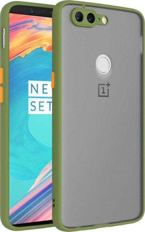 AOnes Back Cover for OnePlus 5T  (Green, Cases with Holder, Pack of: 1)