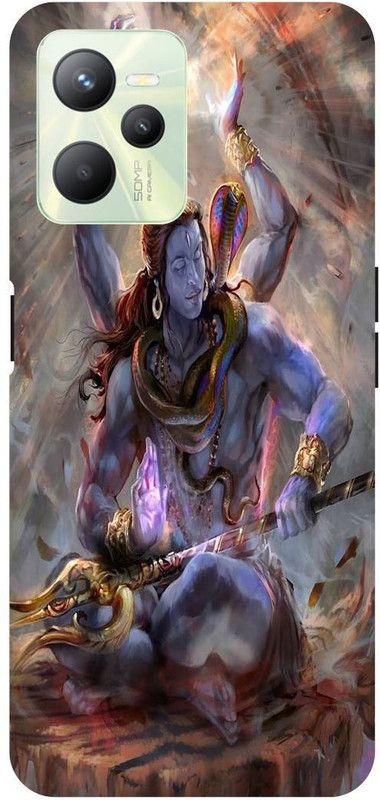 Zaplab Back Cover for Realme C35, RMX3511, Har Har Mhadev,Shivaye Printed  (Multicolor, Hard Case, Pack of: 1)