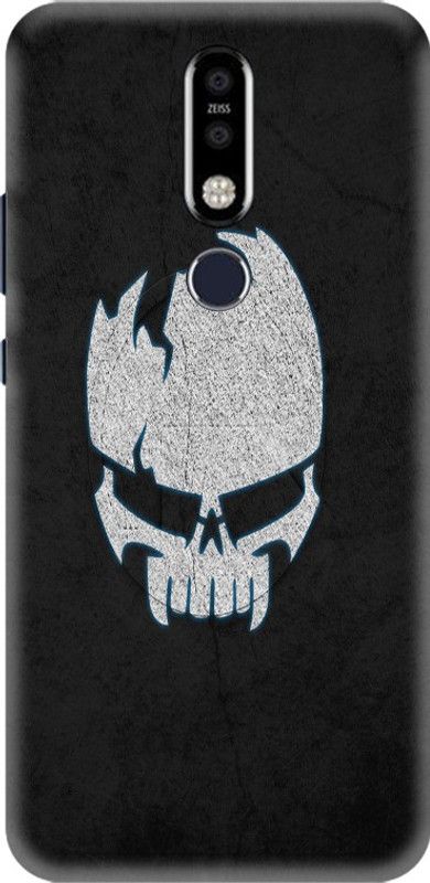 PNBEE Back Cover for Nokia 8.1 Plus- Skull Print Mobile Case Cover  (Multicolor, Hard Case, Pack of: 1)