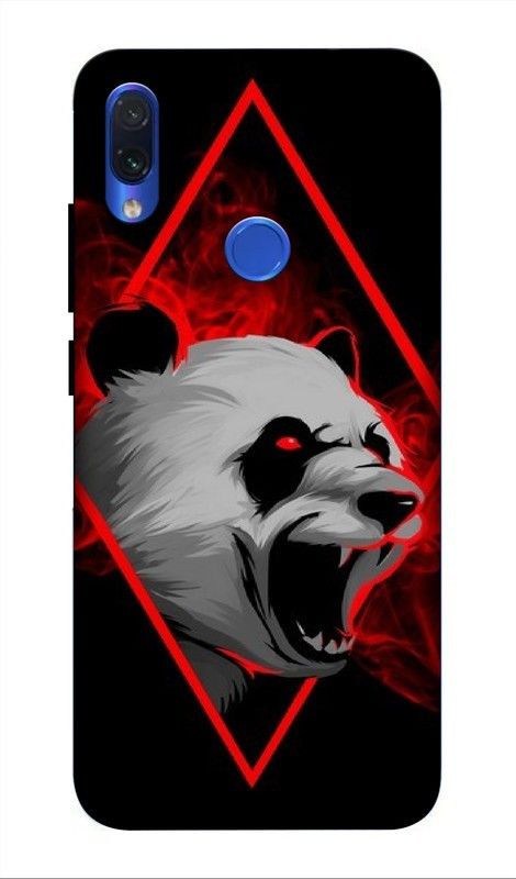 LUCKY MOBI.COM Back Cover for Mi REDMI NOTE 7 PRO ( panda wallpaper, cartoons) PRINTED BACK COVER  (Multicolor, Waterproof, Pack of: 1)