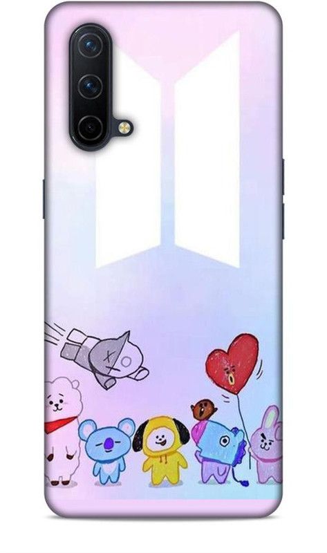 zingcart Back Cover for OnePlus Nord CE 5G, BTS theme Cute Printed Back Cover Case  (Multicolor, Hard Case, Pack of: 1)