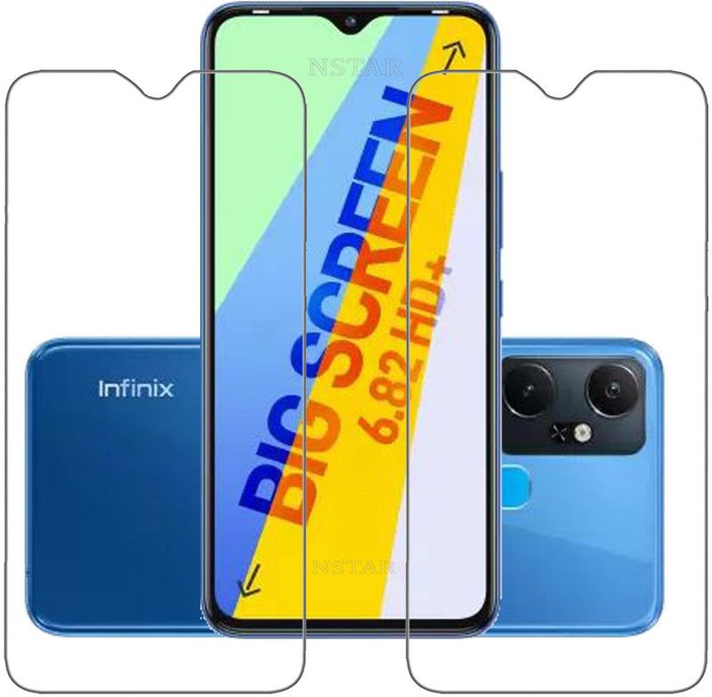 NSTAR Tempered Glass Guard for Infinix Samrt 6 Plus  (Pack of 2)
