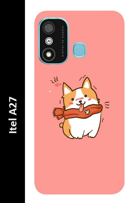 Ghumakkad Back Cover for Itel A27  (Pink, Silicon, Pack of: 1)