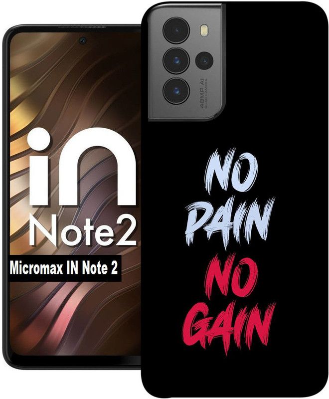 BeauCase Back Cover for Micromax IN Note 2  (Black, Silicon, Pack of: 1)