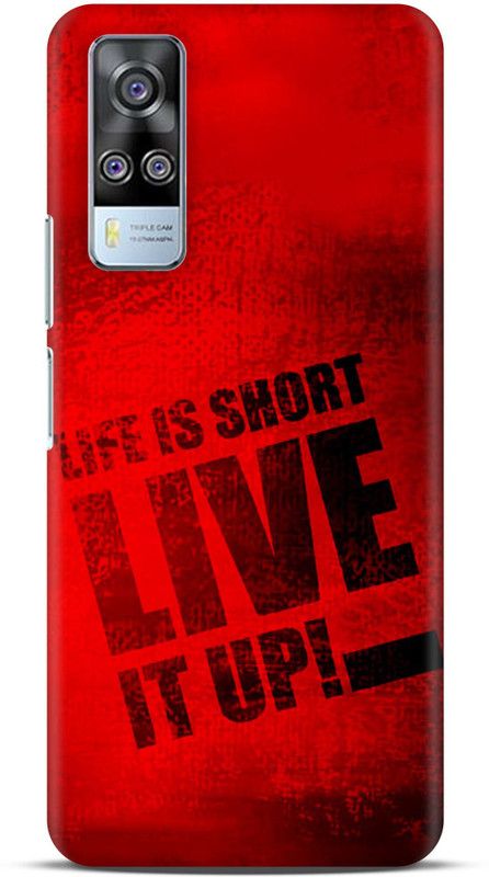Sankee Back Cover for Vivo Y51 2020 / V2030  (Red, Hard Case)