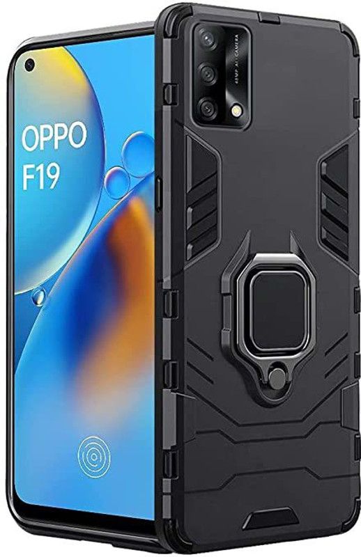 Mystry Box Back Cover for Oppo F19  (Black, Shock Proof, Pack of: 1)