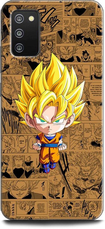 INDICRAFT Back Cover for SAMSUNG Galaxy F02s GOKU, DRAGON BALL Z, ANIME, SUPERSAIYAN, VEGETA, NARUTO  (Multicolor, Dual Protection, Pack of: 1)