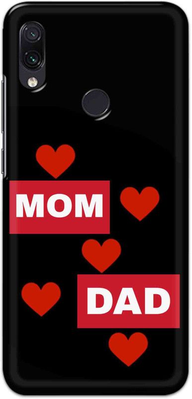 NDCOM Back Cover for Redmi Y3 Mom Dad Printed  (Multicolor, Hard Case, Pack of: 1)