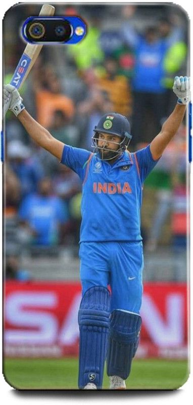 INTELLIZE Back Cover for Realme C2/RMX1945 rohit sharma,Printed  (Multicolor, Shock Proof, Pack of: 1)