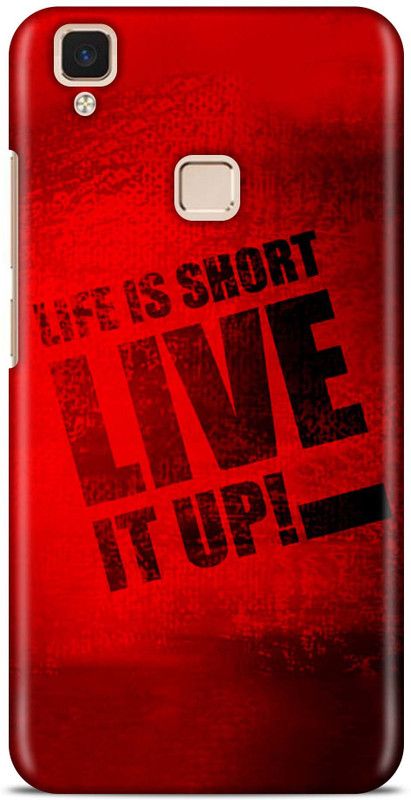 Sankee Back Cover for Vivo V3 Max  (Red, Hard Case)
