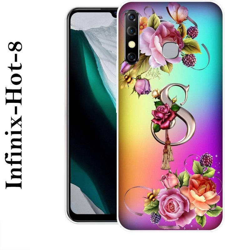 JATLAND Back Cover for Infinix Hot 8  (Multicolor, Grip Case, Silicon)