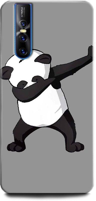 Afterglow Back Cover for Vivo V15 Pro PANDA, PANDA, PANDA LOVE, PANDA IMAGE, CUTE, FUNNY, CARTOON, DAB  (Multicolor, Shock Proof, Pack of: 1)