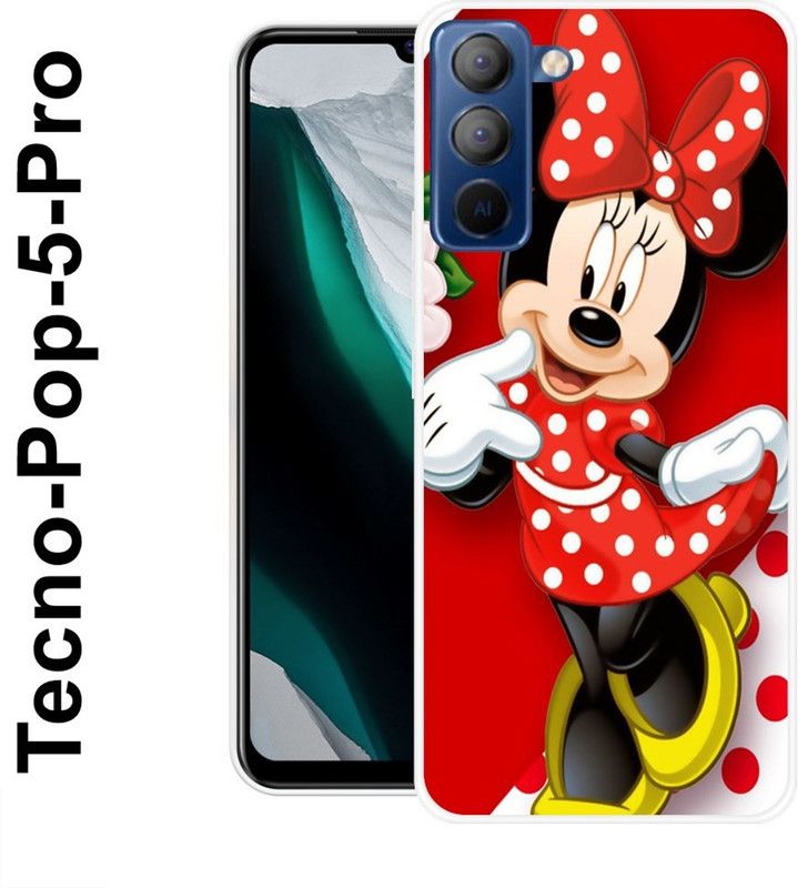 REALKING Back Cover for Tecno Pop 5 Pro  (Multicolor, Grip Case, Silicon)